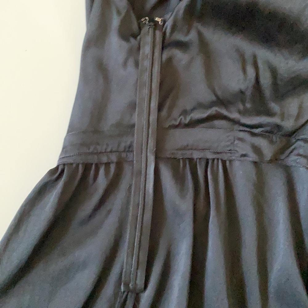 Rebecca Taylor Black Stretch Silk Ruffle Trim Sleeveless Top - Picture 10 of 10